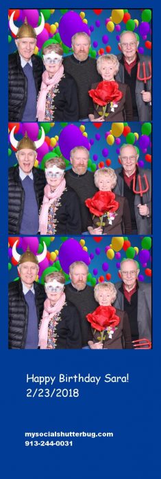 Strips of photo booth pictures